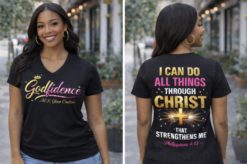 Godfidence Glam Tee - McK Glam Couture