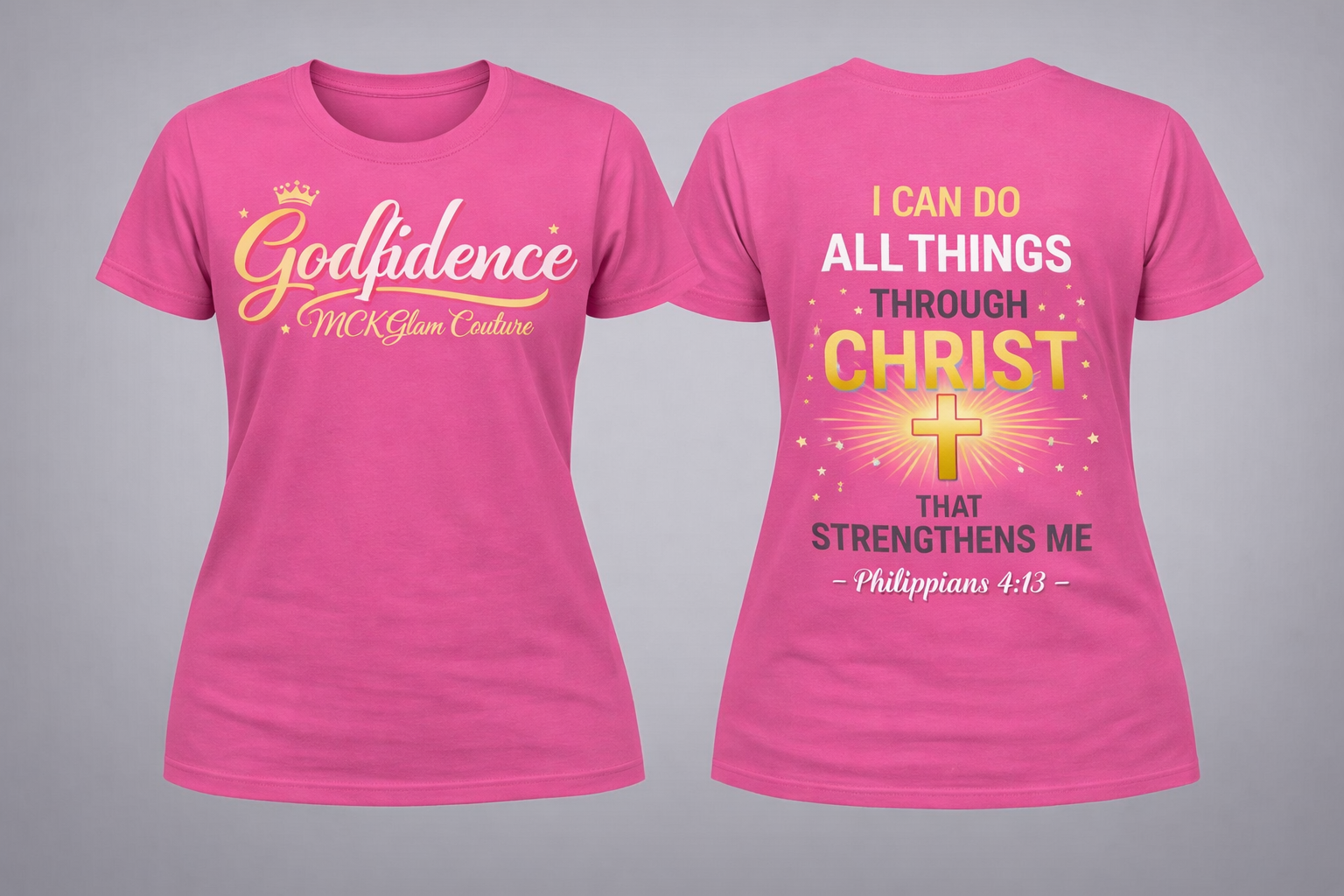 Godfidence Glam Tee - McK Glam Couture