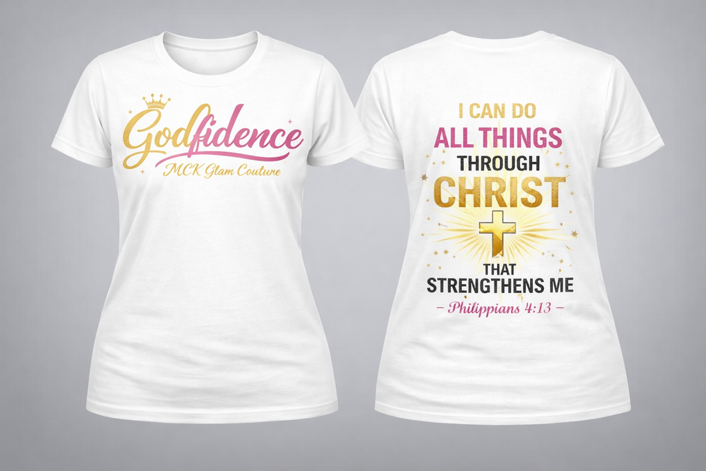Godfidence Glam Tee - McK Glam Couture